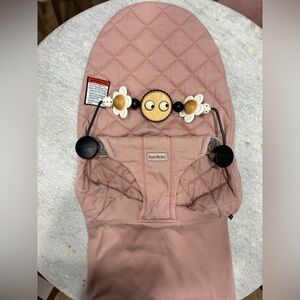 Baby Bjorn bouncer cover and toy